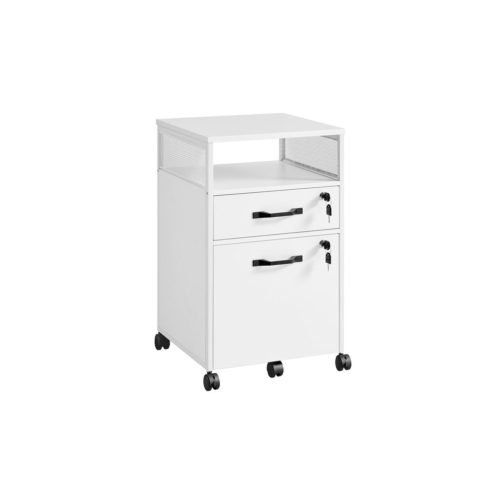 Filing Cabinet - Lockable Storage Design - 2-Drawer Filing Unit