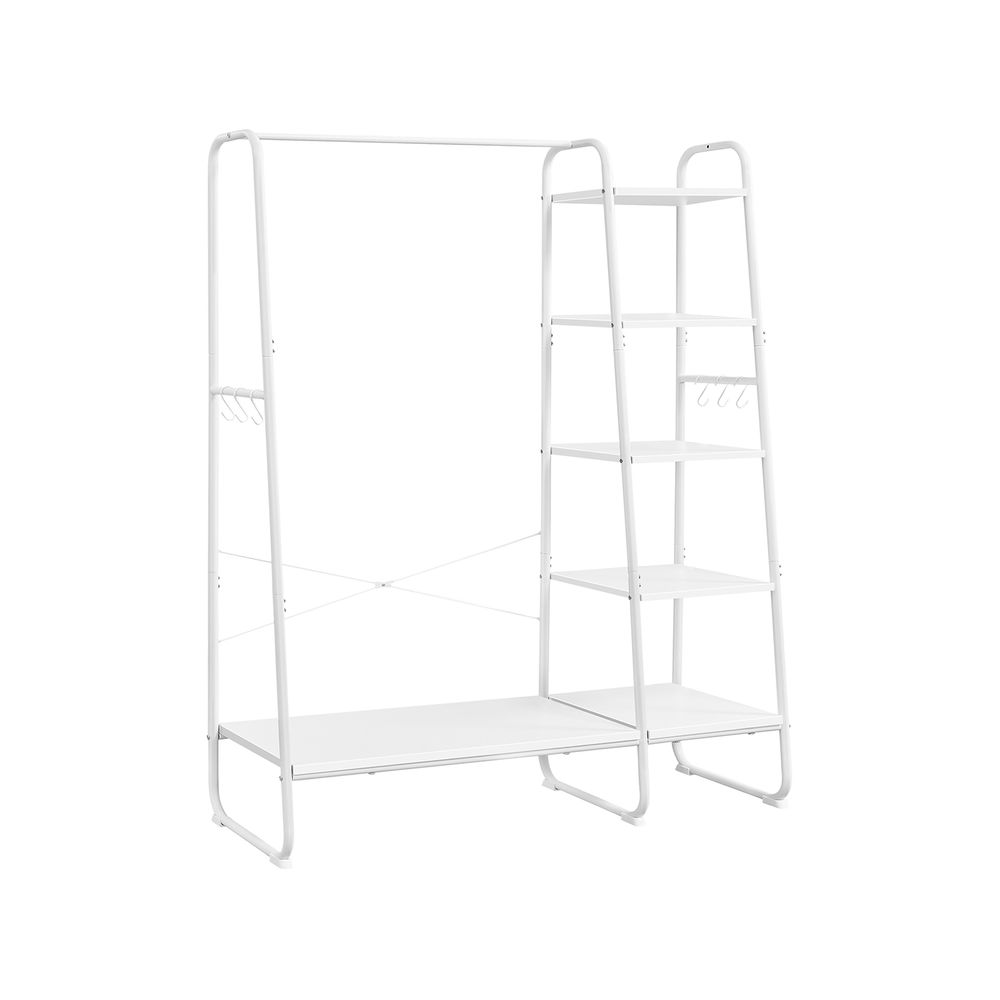 Clothes Rack - Integrated Shoe Shelves - Freestanding Storage Unit