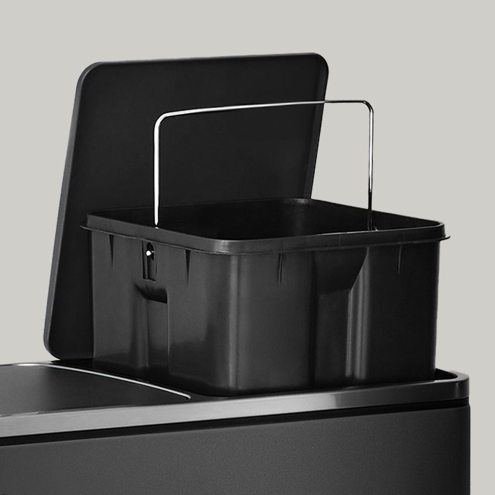 Pedal Bin - Dual Section Soft-Close Design - 60L Kitchen Waste Bin
