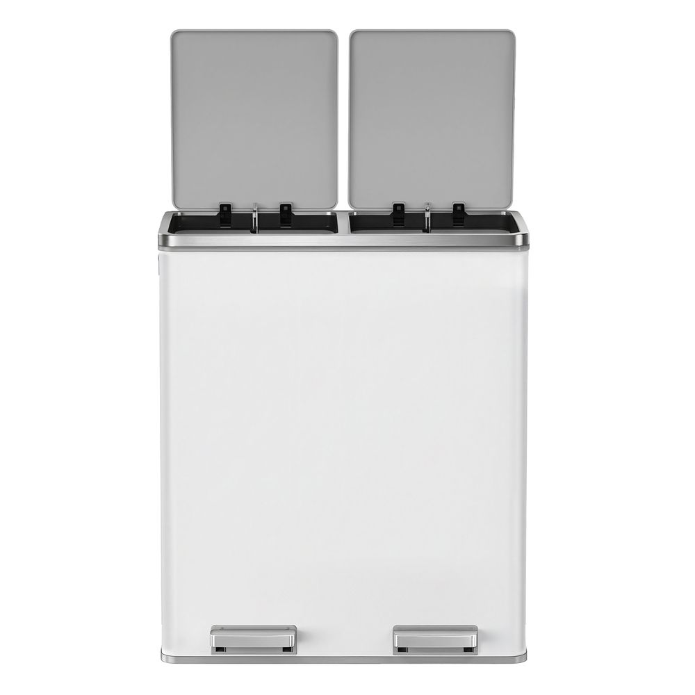 Pedal Bin - Dual Section Soft-Close Design - 60L Kitchen Waste Bin
