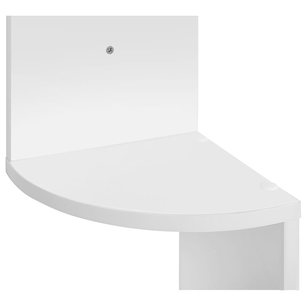 Corner Shelf - Wall-Mounted Floating Design - 5-Tier Unit