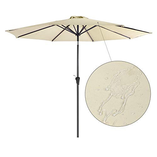 Outdoor Parasol - Adjustable Tilt with Air Vent - Patio Sun Umbrella