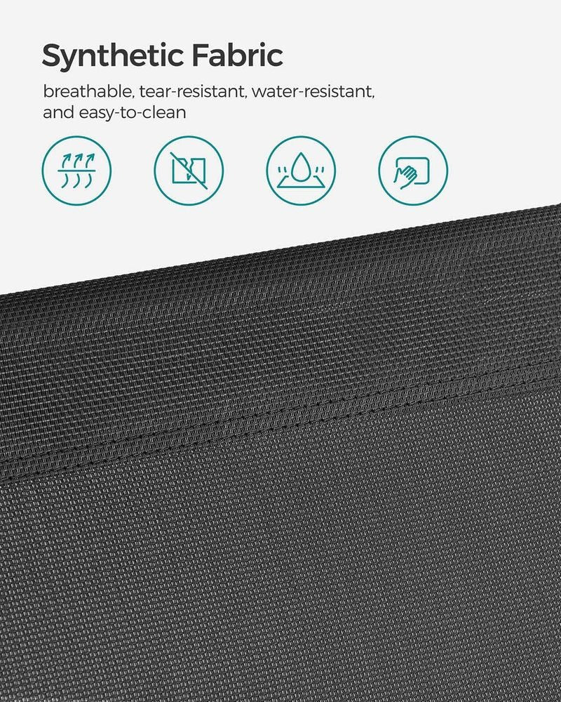 Folding Sun Lounger - Lightweight Portable Design - Garden Outdoor Seating