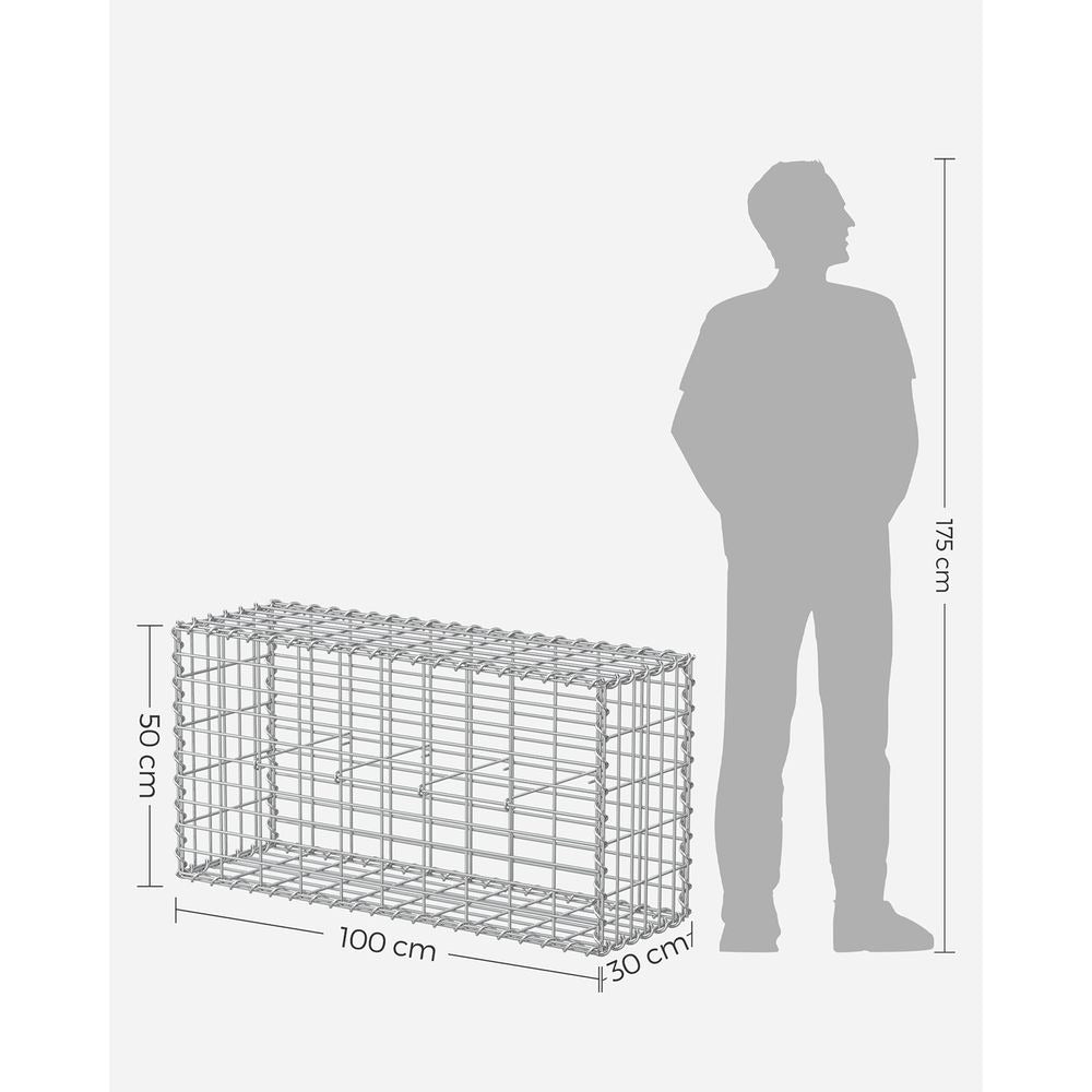 Gabion Basket - Heavy Duty Steel Cage - Stone Wall Structure System