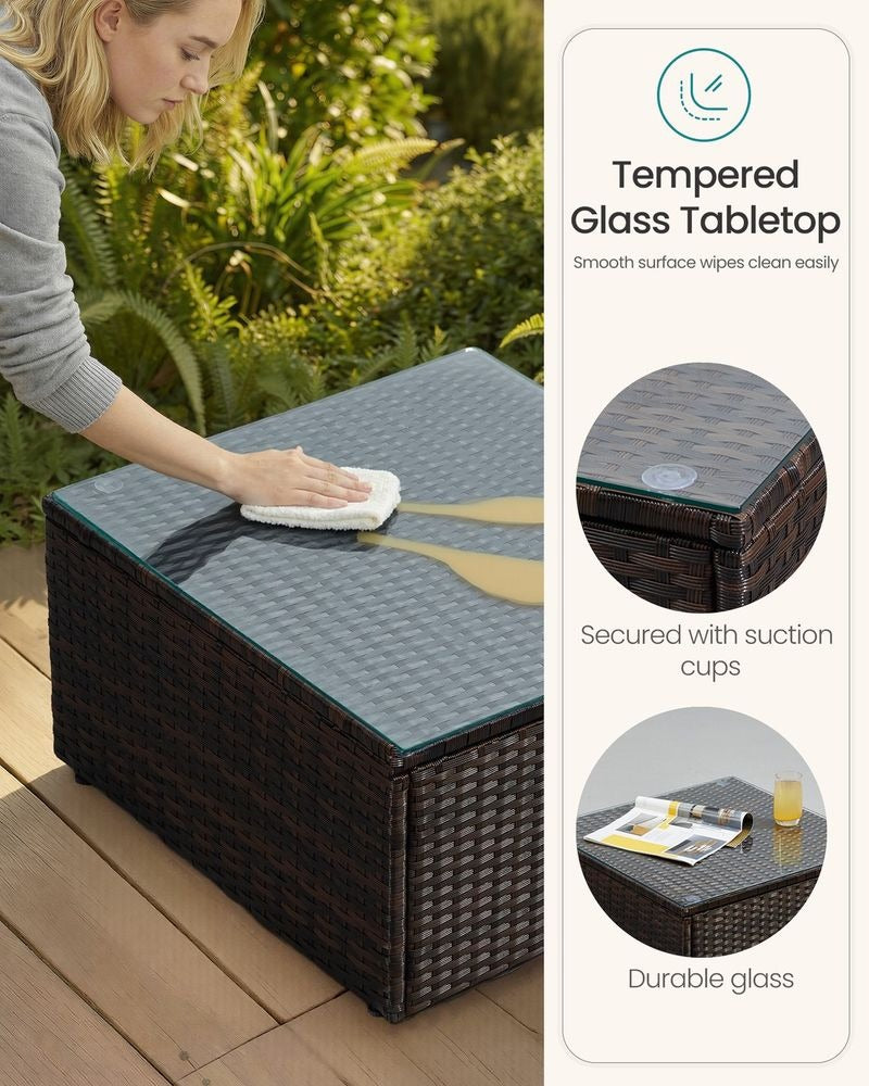 Rattan Corner Sofa Set - Outdoor Garden Furniture Set - Modular Seating Configuration