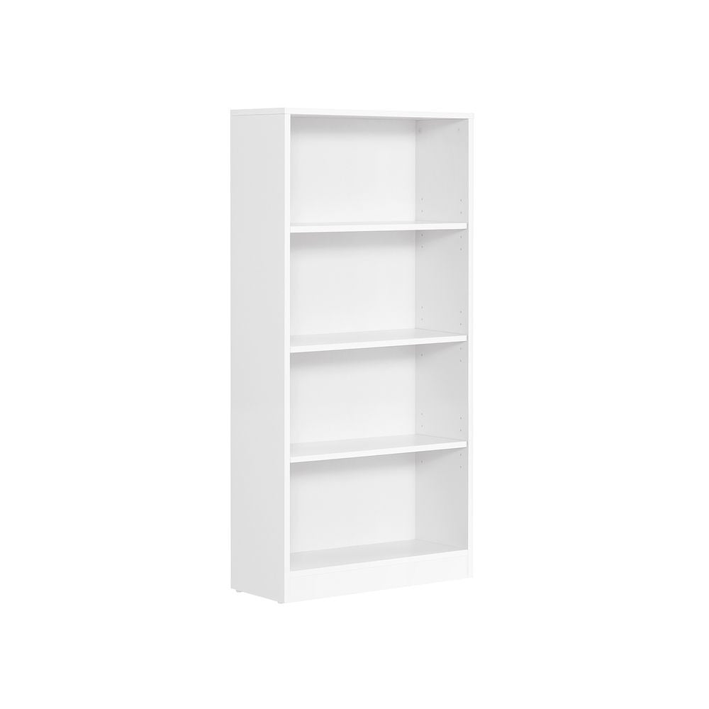 Bookcase - Multi-Tier Adjustable Shelving - Cloud White