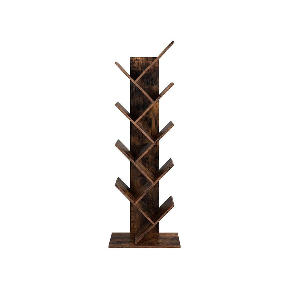 Bookshelf - Tree Shaped Design - 8-Tier Vertical Unit