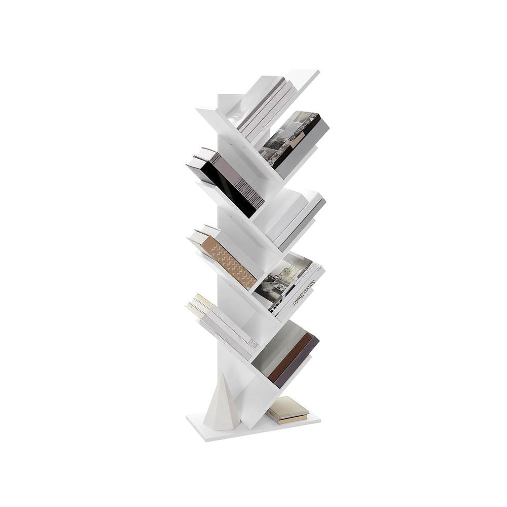 Bookshelf - Tree Shaped Design - 8-Tier Vertical Unit