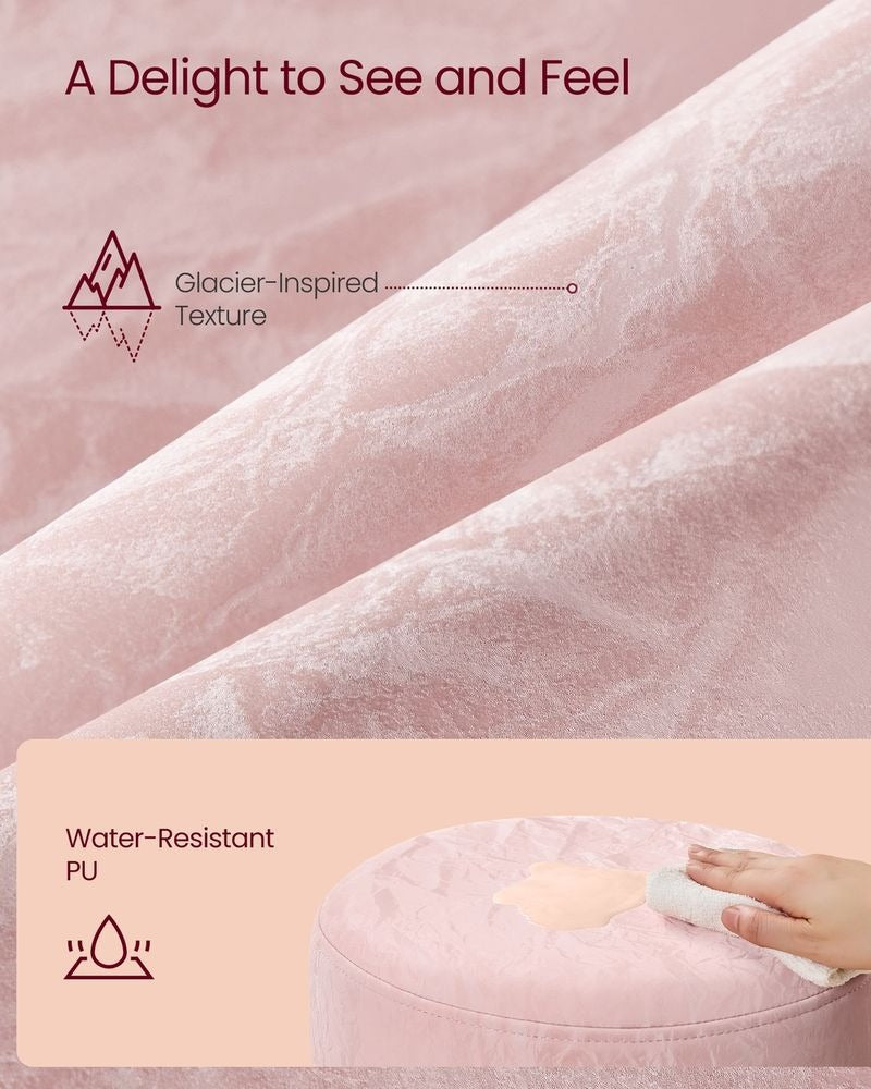 Vanity Stool - Adjustable Height Design - Makeup Dressing Chair