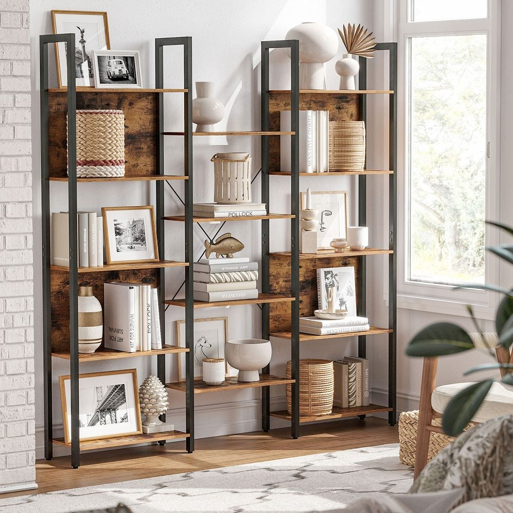 Bookshelf - 14-Tier Storage Design - Vertical Open Storage Unit