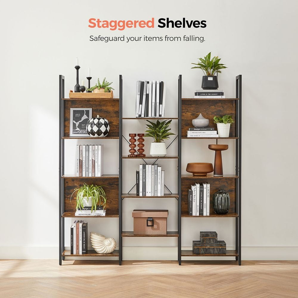 Bookshelf - 14-Tier Storage Design - Vertical Open Storage Unit