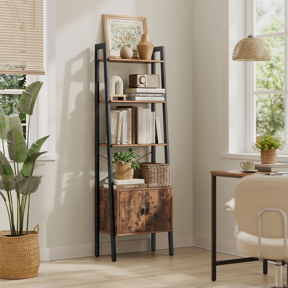 Bookcase - Cupboard Storage Design - Brown Colourway