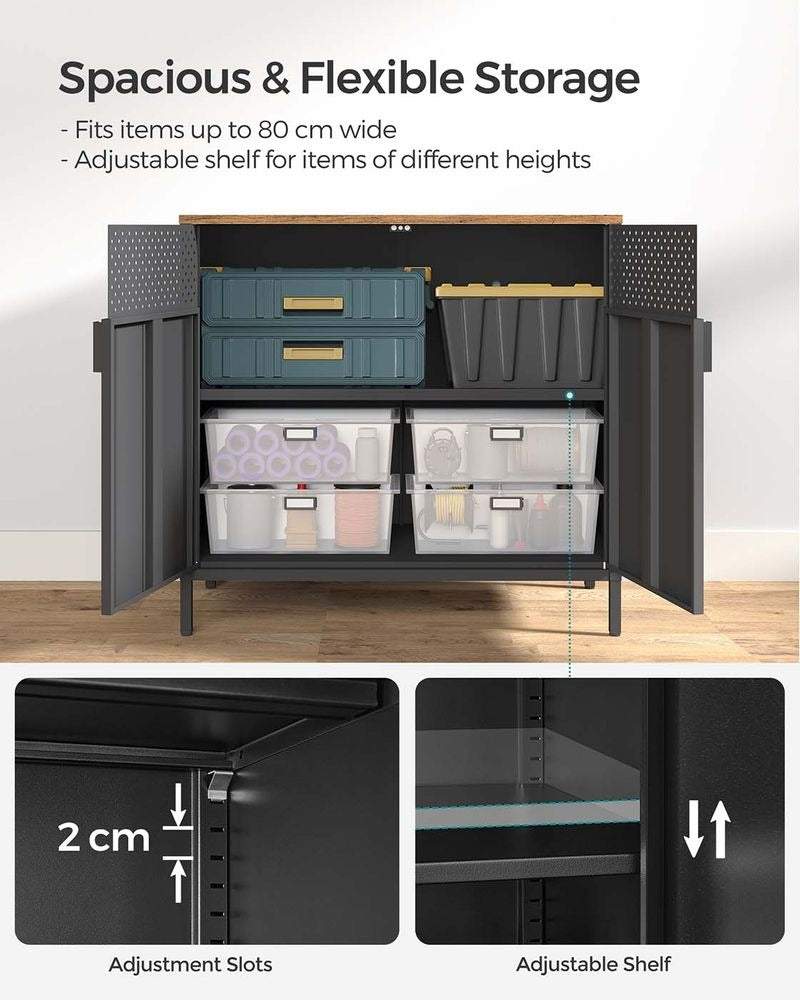 Storage Cabinet - Double-Door Design - Floor Freestanding Cabinet