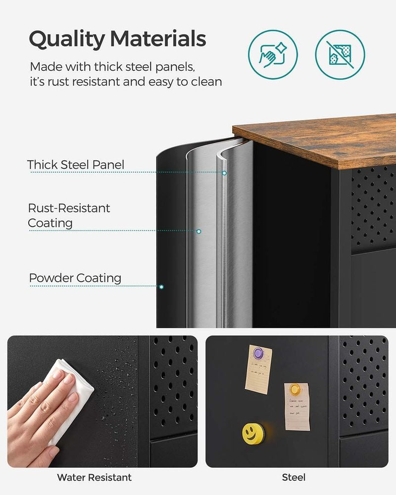 Storage Cabinet - Double-Door Design - Floor Freestanding Cabinet