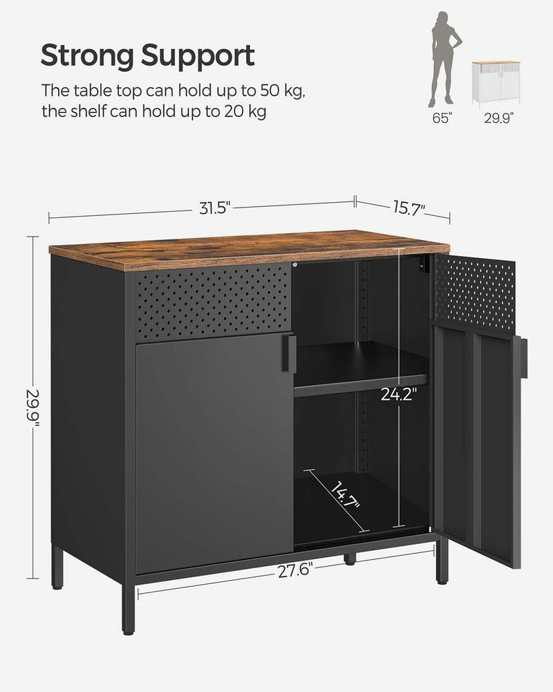 Storage Cabinet - Double-Door Design - Floor Freestanding Cabinet