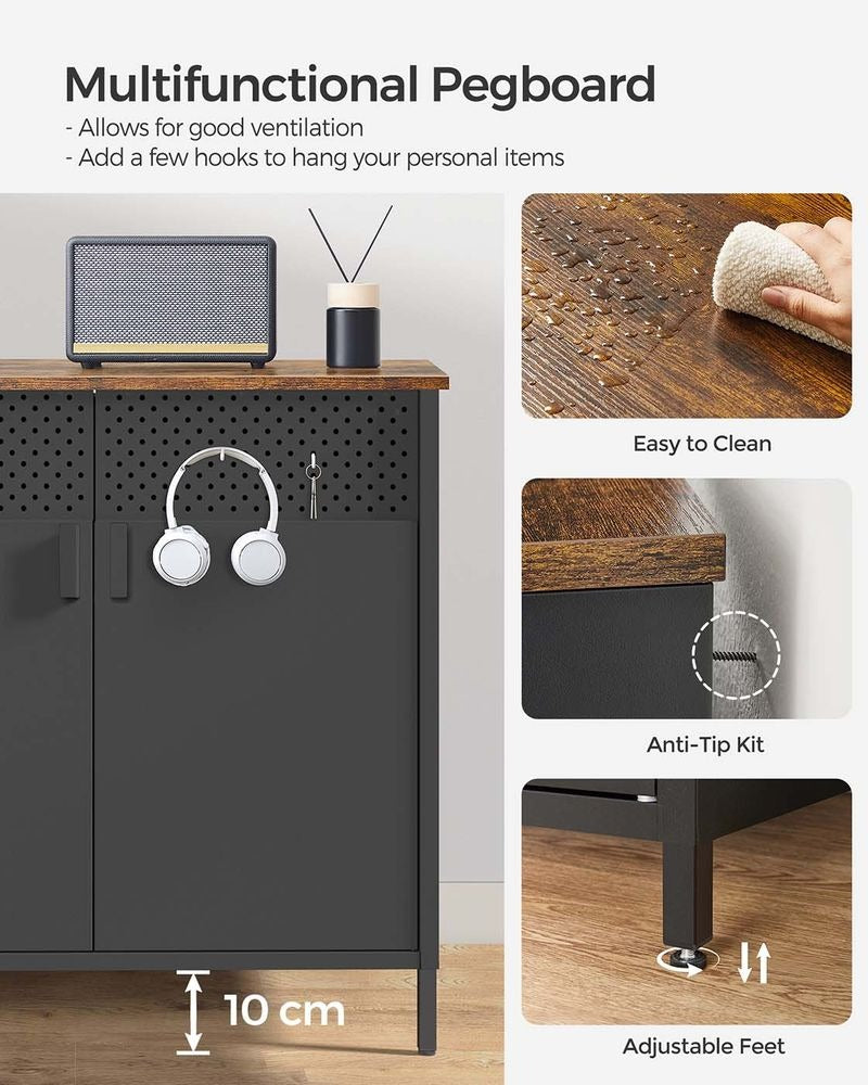 Storage Cabinet - Double-Door Design - Floor Freestanding Cabinet