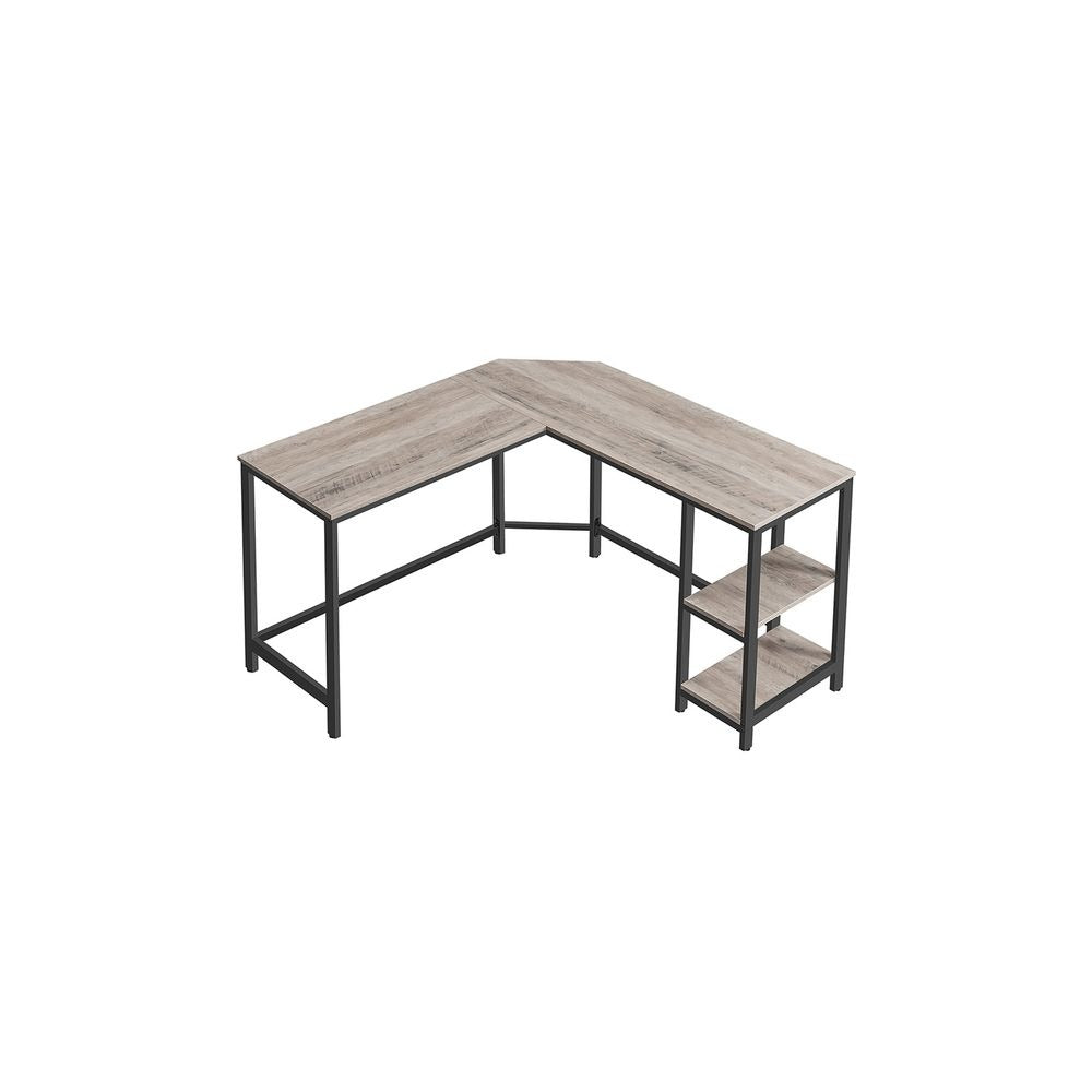 Computer Desk - Space-Saving Corner Design - L-Shaped Home Office Desk