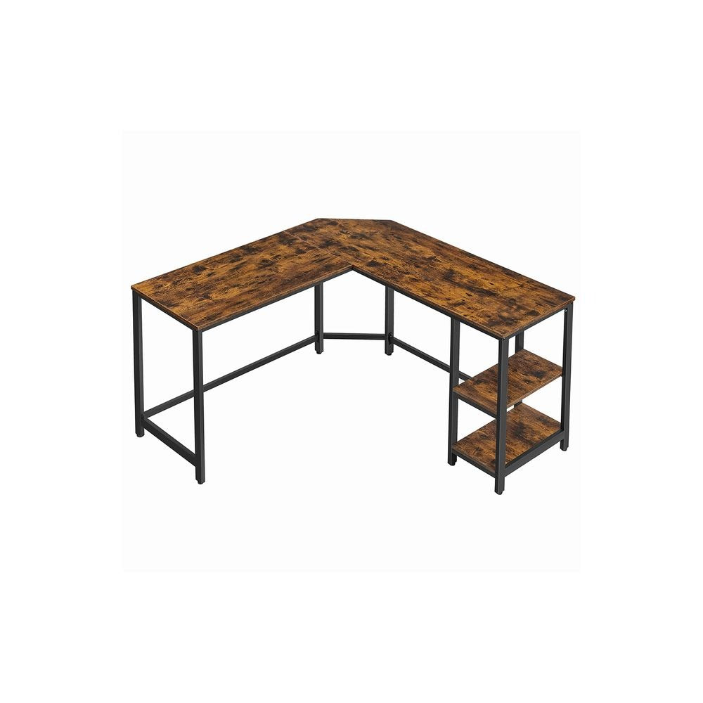 Computer Desk - Space-Saving Corner Design - L-Shaped Home Office Desk