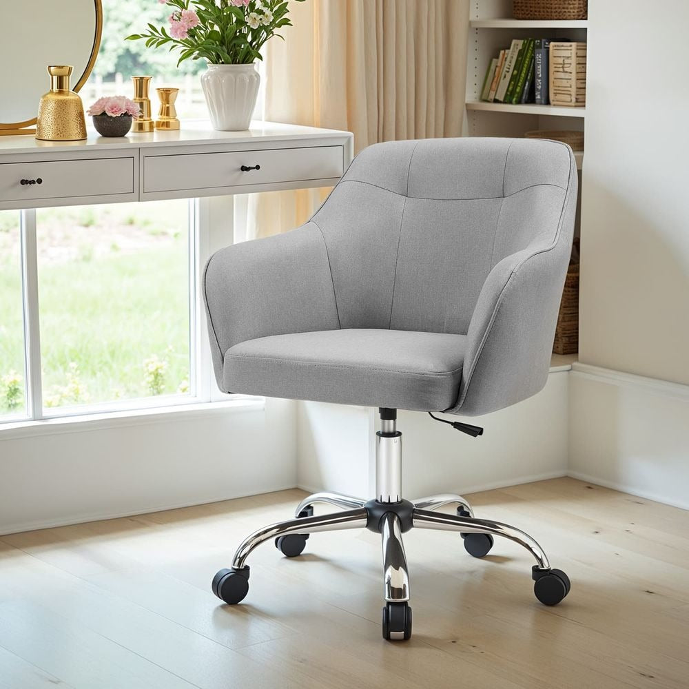 Office Desk Chair - Adjustable with Armrests - Home Office Study Seating Design