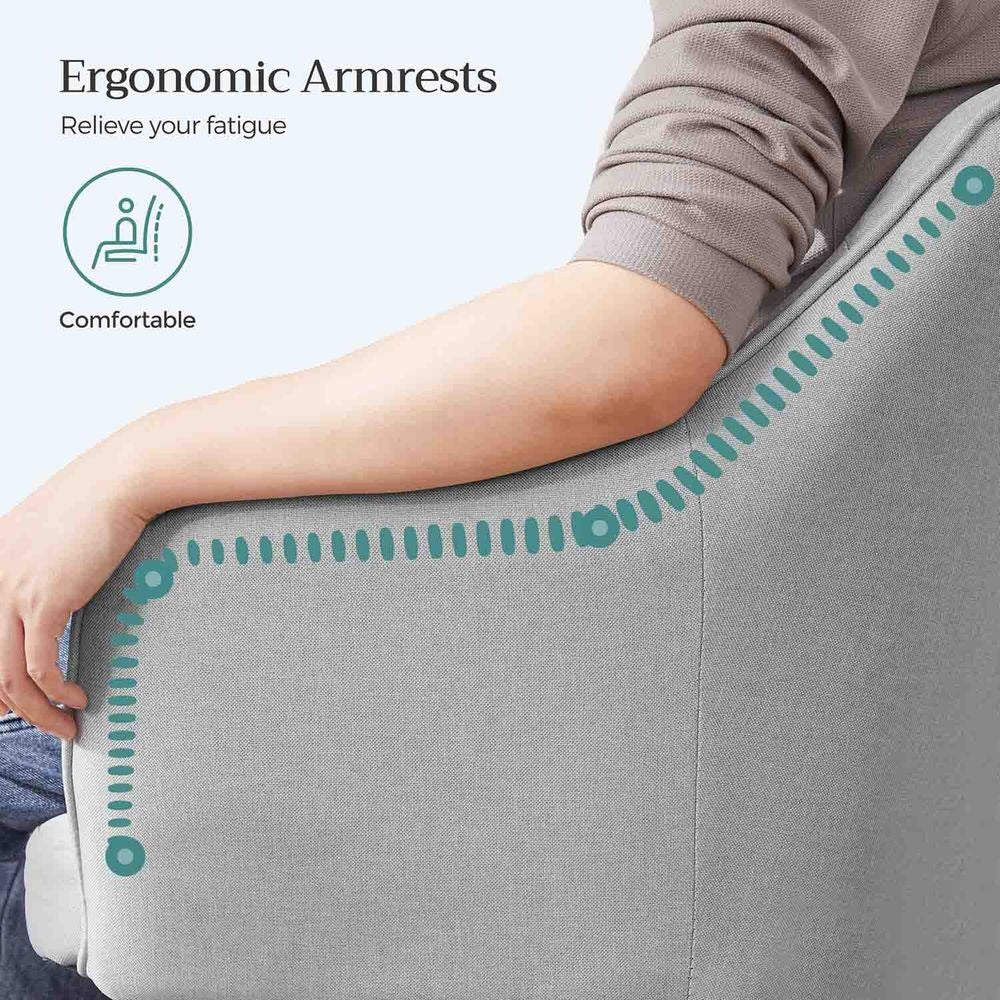 Office Chair - Adjustable Swivel with Armrests - Ergonomic Seating Design