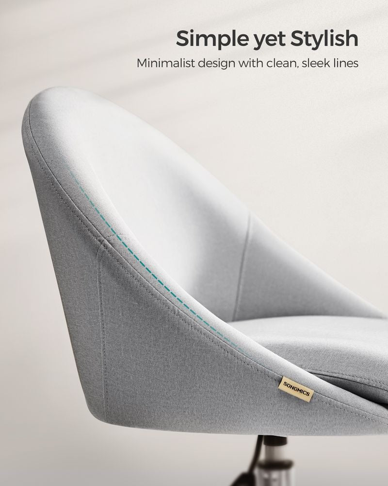 Office Chair - Swivel with Foam Padding - Adjustable Height Design