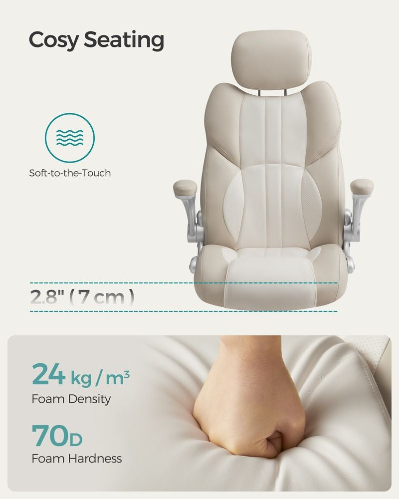 Office Chair - Height Adjustable with Tilt Function - Ergonomic Swivel Design