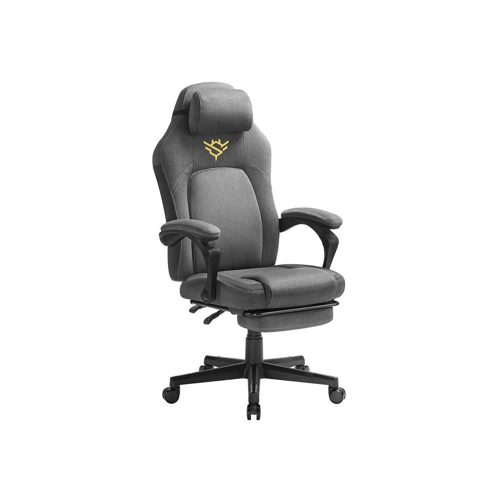 Gaming Chair - Includes Footrest and Headrest - Ergonomic Reclining Design