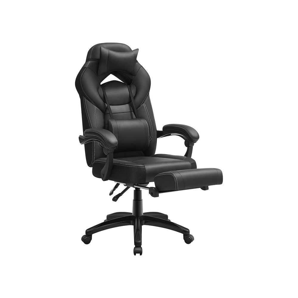 Gaming Chair - Ergonomic Adjustable Headrest - Reclining Office Seat Design