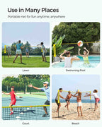 Portable Badminton Net - Adjustable Height - Multi Size Use